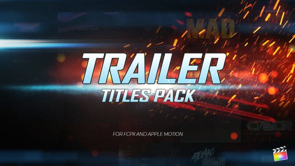 FCPX 质感时尚流行字幕包Trailer Titles Pack