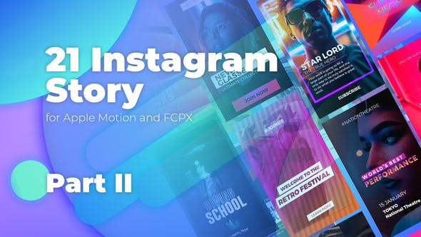 FCPX 现代时尚INS促销宣传模板 Instagram Stories FCPX Part 2