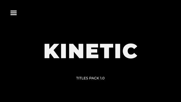 FCPX字幕插件 时尚动感快闪快节奏字幕标题 Kinetic Titles