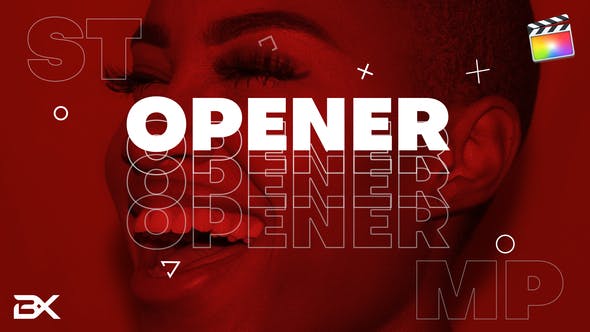 FCPX模板流行时尚品牌快闪大标题开场片头动画Stomp Opener