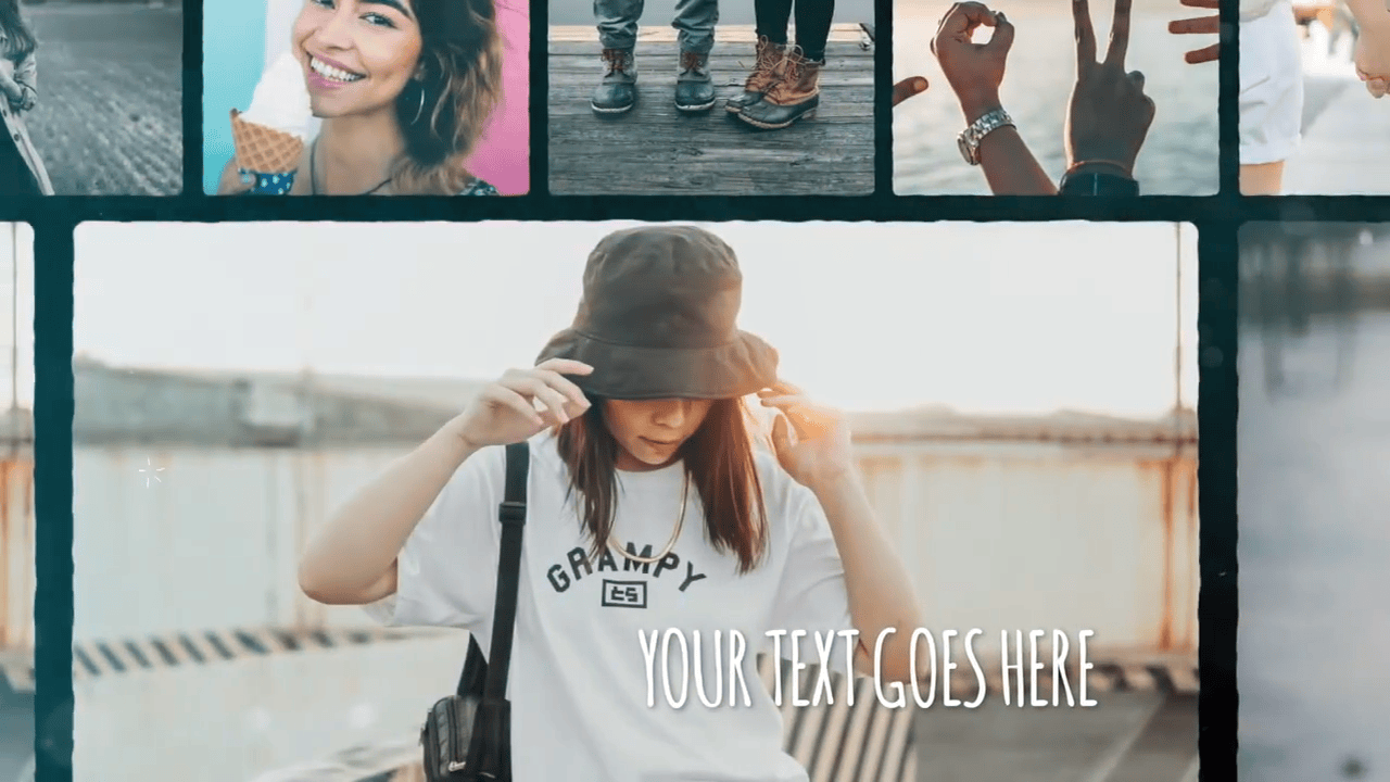 FCPX模板-现代光斑光晕照片回忆幻灯片展示