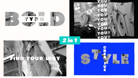 FCPX模板 时尚动态快闪大标题开场片头动画-HQ52417