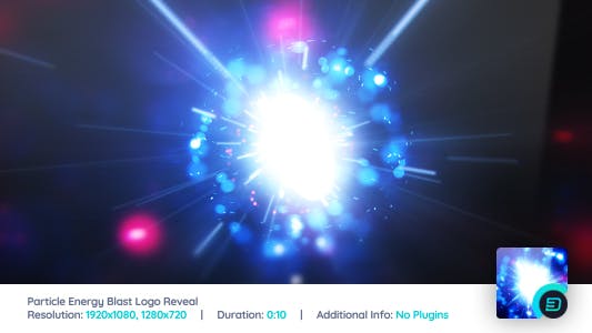 FCPX模板 粒子能量爆炸LOGO动画开场片头-HQ95231
