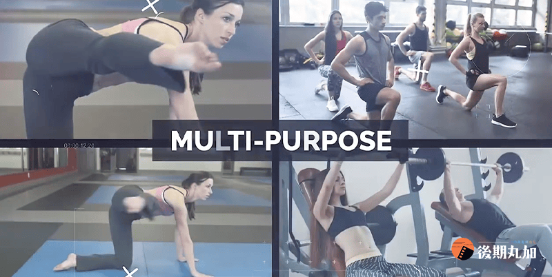 FCPX模板运动健身时尚动感节奏片头展示-HQ83109