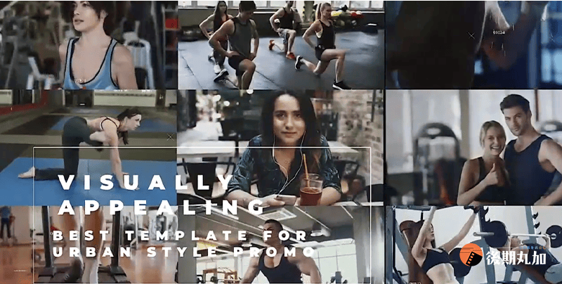 FCPX模板时尚运动画面动感失真信号干扰故障-HQ81305