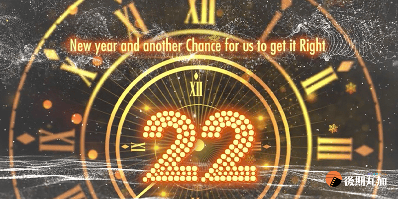 FCPX模板新年晚会真人秀颁奖典倒计时动画片头New Year Countdown-HQ73952