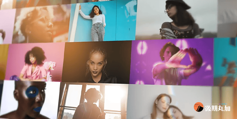 FCPX插件现代照片墙LOGO开场片头动画展示 Photo Wall Logo Reveal-HQ98630