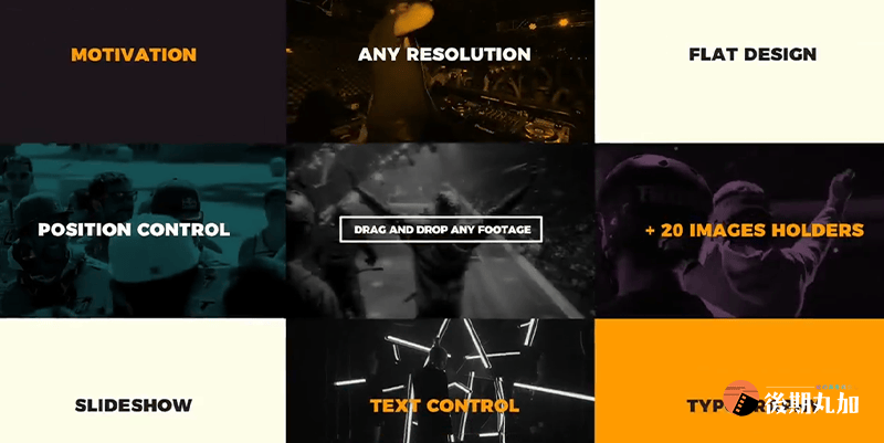 FCPX模板快闪动感节奏图文展示开场片头 Clean Fast Opener-HQ18076