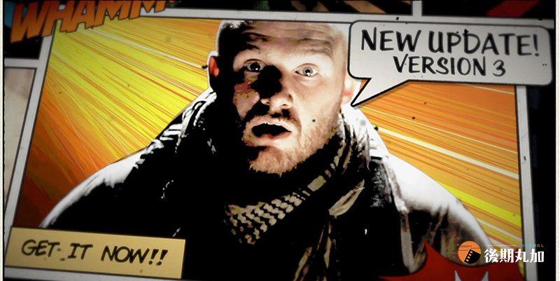 finalcutprox漫威风格电影冻结帧动画定格模板特效转场FCPX插件m1-HQ58240