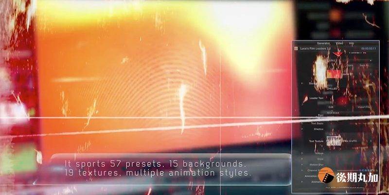 finalcutprox复古电影胶片漏光失真故障损坏Film Leaders特效插件