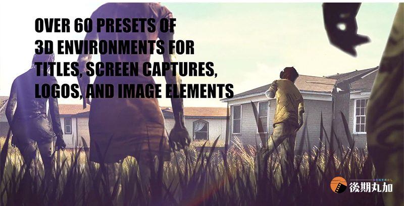 FCPX插件 平面2D转3D立体景深视觉动画空间运动透视制作特效工具