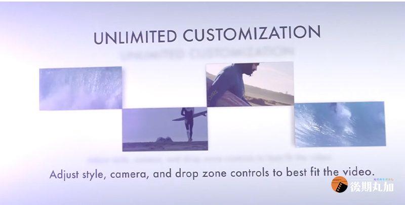 FCPX插件时尚动态视频智能画面分屏照片墙效果发生器ProwalBasics