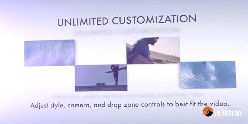 FCPX插件时尚动态视频智能画面分屏照片墙效果发生器ProwalBasics