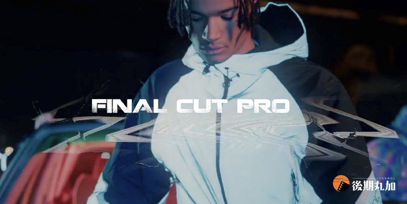 FCPX插件闪烁大气失真损坏故障风字幕创意标题动画finalcut支持m1