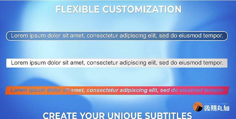 FCPX插件自适应带背景日常边框效果标题字幕栏finalcut文字动画m1