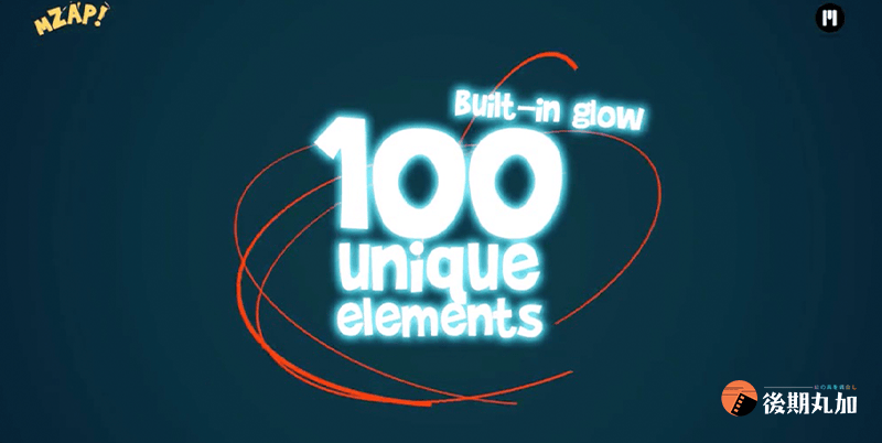 FCPX插件 100款mZap卡通动漫流体MG元素动画效果 finalcutprox动画-HQ16039