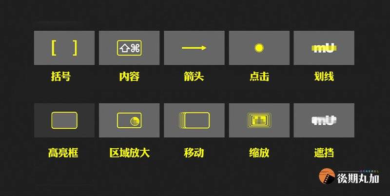 FCPX插件视频教学演示高亮放大点击划线内容标注动画finalcut特效-HQ90645