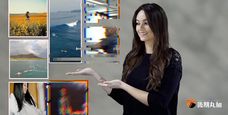 FCPX插件 9款故障失真画中画动态分屏多画面特效finalcut效果 支持m1HQ05473