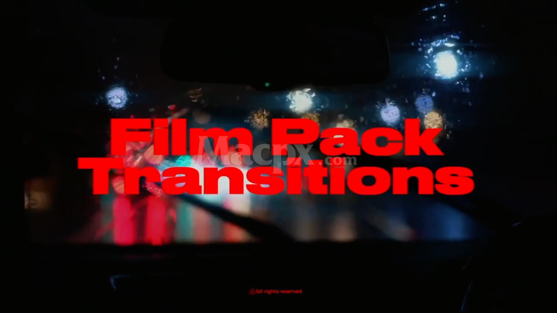 FCPX插件-10款复古胶片损坏灼烧过渡胶片放映机故障胶片转场动画效果「要求FCPX10.6以上」HQ51497